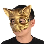 Foam Cat Skull Mask